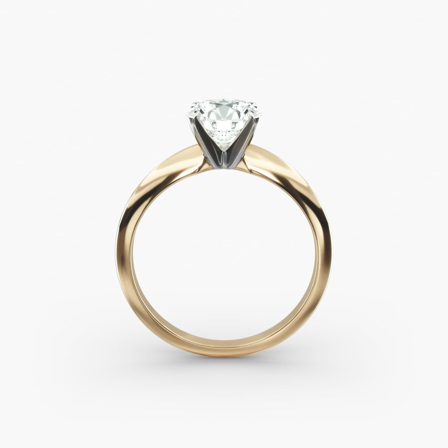 Solitaire Engagement Ring 18k Yellow Gold