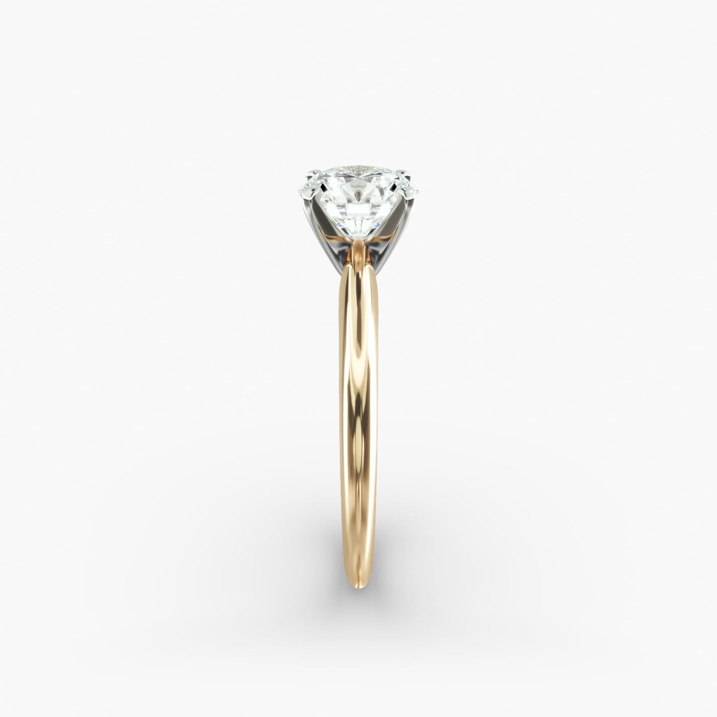 Solitaire Engagement Ring 18k Yellow Gold