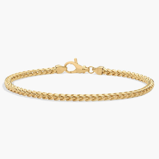 8" Franco Chain Bracelet in 18k Yellow Gold
